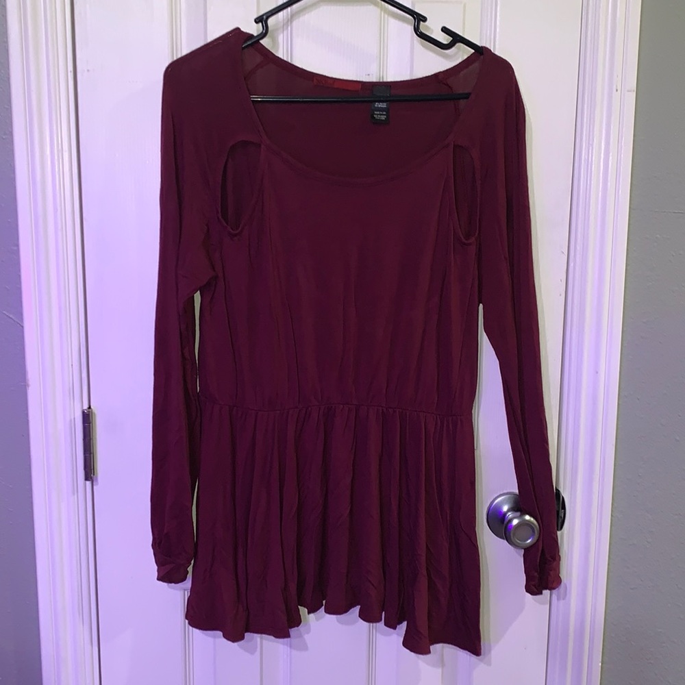 Maroon long sleeve